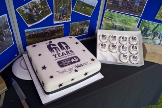 60 years volunteering cake
