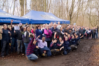 Surrey Wildlife Trust Volunteers at Norbury Park