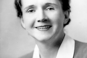 A head and shoulder shot of Rachel Carson