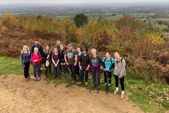 Fundraisers taking part in the Big Wild Walk