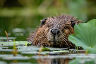 A Beaver in water