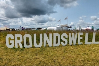 Groundswell Festival Sign