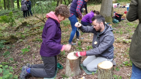 Forest School taster palm drill