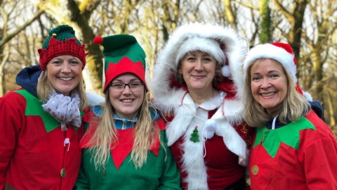 Mrs Claus and her elves