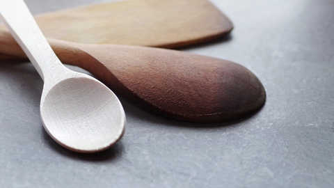 carve a wooden spoon