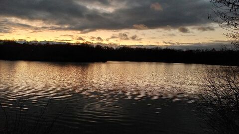 Newdigate Brickworks during a sun set