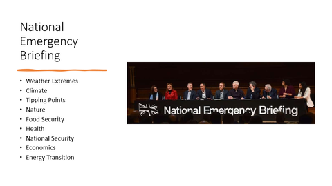 National Emergency Briefing Screening