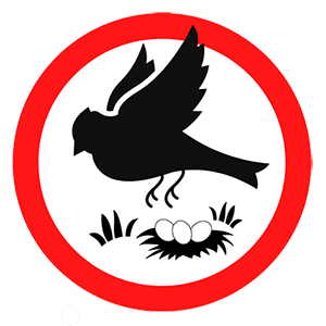 Ground nesting birds sign