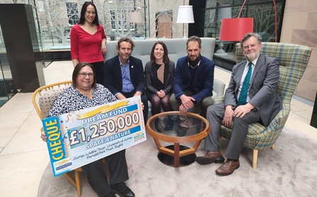 Dreamfund cheque of 1.25million from the People's Postcode Lottery