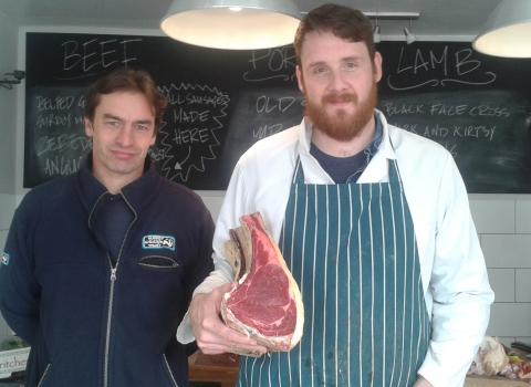 Butchers providing conservation beef