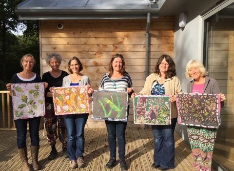 Batik course at Nower Wood