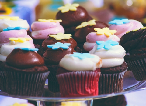 Cupcakes at a bake sale