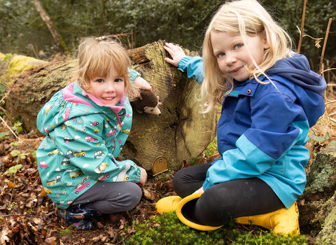 Children playing at Nower Wood